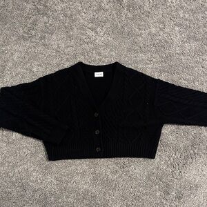 Sunday Best Black Knit Cardigan